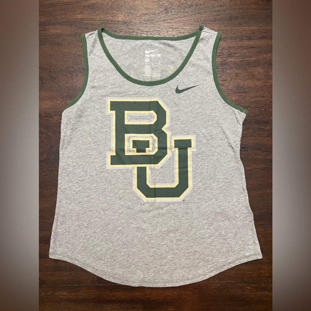 BU Baylor Nike Tank, Size Medium